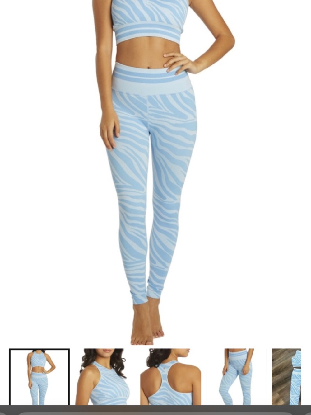 NWT Spiritual gangster love sculpt seamless blue leggings size S/XS